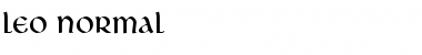 Download Leo Normal Font Title Preview