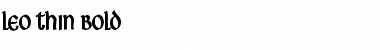 Download Leo Thin Bold Font Title Preview