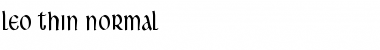 Download Leo Thin Normal Font Title Preview