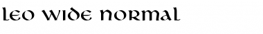 Download Leo Wide Normal Font Title Preview