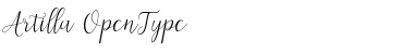 Download Artilla Script Regular Font Title Preview
