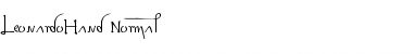 Download LeonardoHand Normal Font Title Preview