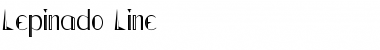 Download Lepinado Line Regular Font Title Preview