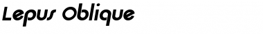Download Lepus Oblique Font Title Preview