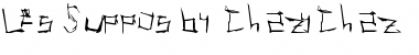 Download Les Suppos by ChazyChaz Regular Font Title Preview