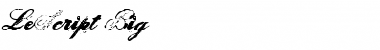 Download LeScript Regular Font Title Preview