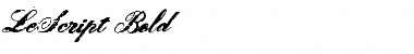 Download LeScript Bold Font Title Preview