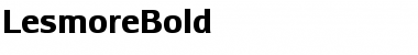 Download LesmoreBold Roman Font Title Preview