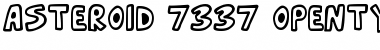 Download Asteroid 7337 Regular Font Title Preview