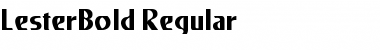 Download LesterBold Regular Font Title Preview