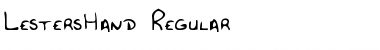 Download LestersHand Regular Font Title Preview