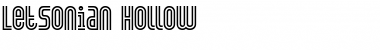 Download Letsonian-Hollow Regular Font Title Preview