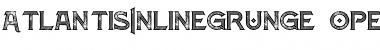 Download Atlantis Inline Grunge Inline Grunge Font Title Preview