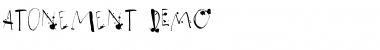Download Atonement DEMO Regular Font Title Preview