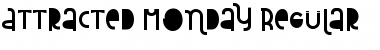 Download Attracted Monday Regular Font Title Preview