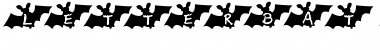 Download LetterBat AH Regular Font Title Preview