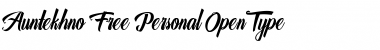 Download Auntekhno Script Free Regular Font Title Preview