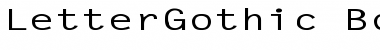Download LetterGothic-Bold Ex Regular Font Title Preview