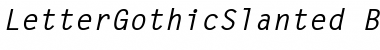 Download LetterGothicSlanted BoldItalic Font Title Preview
