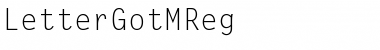 Download LetterGotMReg Regular Font Title Preview