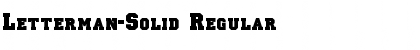 Download Letterman-Solid Regular Font Title Preview