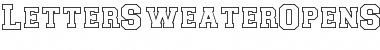 Download LetterSweaterOpenSCapsSSK Bold Font Title Preview