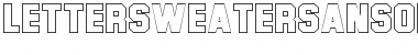 Download LetterSweaterSansOpenCapsSSK Regular Font Title Preview