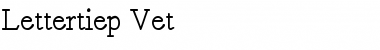 Download Lettertiep Vet Font Title Preview