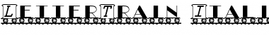 Download LetterTrain Italic Font Title Preview