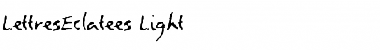 Download LettresEclatees Regular Font Title Preview