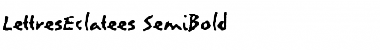 Download LettresEclatees Regular Font Title Preview