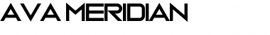 Download Ava Meridian Regular Font Title Preview