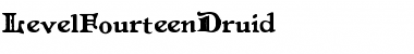 Download LevelFourteenDruid Regular Font Title Preview