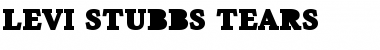 Download Levi Stubbs Tears Regular Font Title Preview