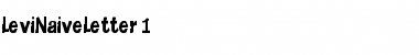 Download LeviNaiveLetter 1 Font Title Preview