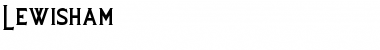 Download Lewisham Normal Font Title Preview