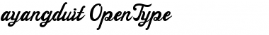 Download ayangduit Regular Font Title Preview
