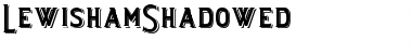 Download LewishamShadowed Regular Font Title Preview