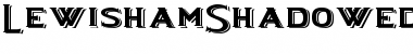 Download LewishamShadowedWide Regular Font Title Preview