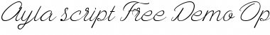 Download Ayla Script Regular Font Title Preview