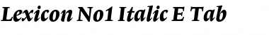 Download Lexicon No1 Italic E Tab Font Title Preview