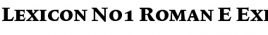 Download Lexicon No1 Roman E Exp Font Title Preview