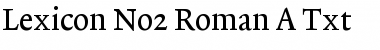 Download Lexicon No2 Roman A Txt Font