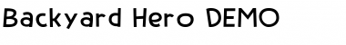 Download Backyard Hero DEMO Regular Font