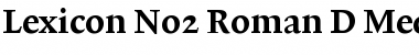Download Lexicon No2 Roman D Med Font Title Preview