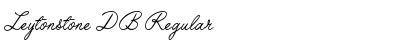 Download Leytonstone DB Regular Font Title Preview