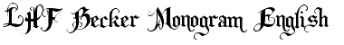 Download LHF Becker Monogram English Regular Font Title Preview