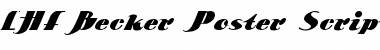 Download LHF Becker Poster Script Normal Font Title Preview