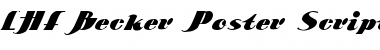 Download LHF Becker Poster Script Regular Font Title Preview