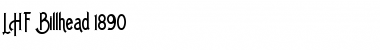 Download LHF Billhead 1890 Regular Font Title Preview